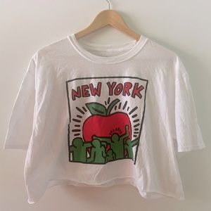 Keith haring crop top in xl - from Pacsun